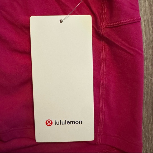 New Lululemon back in action long sleeve Nulu shirt, wild berry, size 6 - Picture 7 of 8